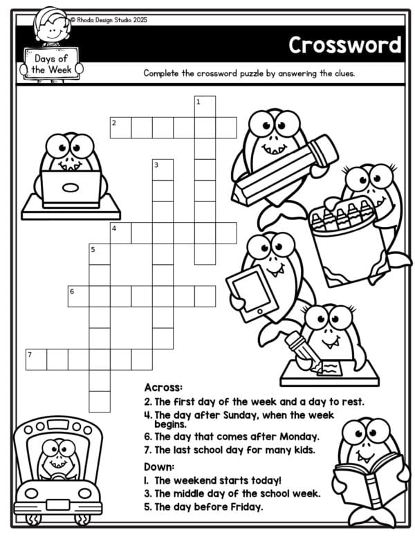 Tired of boring worksheets? Help your students master the days of the week with activities that are engaging, no-prep, and easy to use in small groups or independent practice.