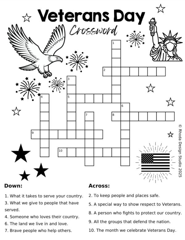 Veterans Day Crossword 2