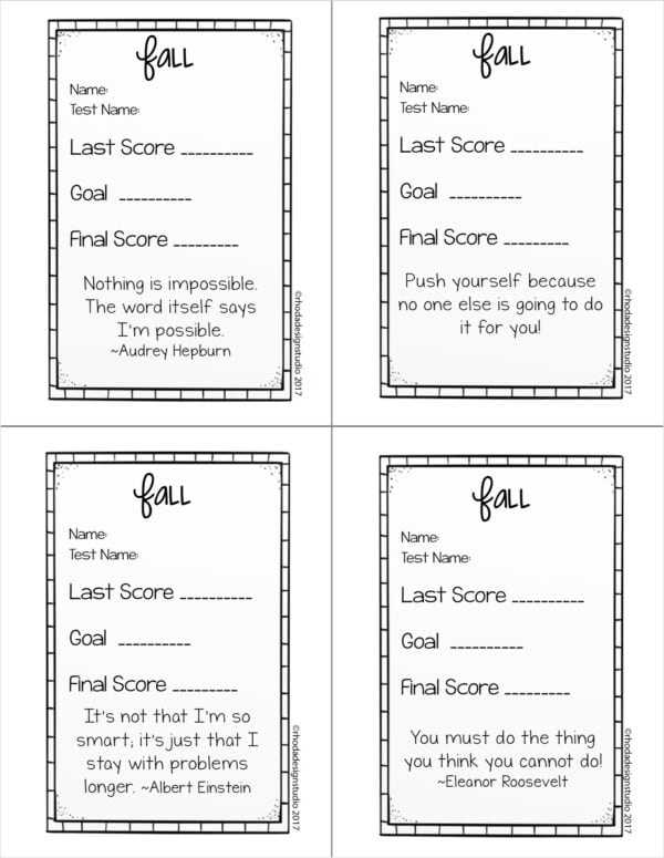 Fall MAP scores are in and you need a goal for each kid before the data team meeting. These printable goal cards turn RIT scores into a single priority skill per student. Pairs with the free score tracker — both included in one download.