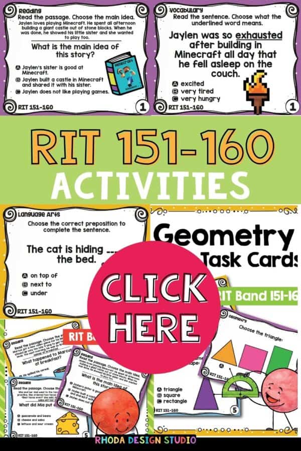 Math and reading activities for K-5 students at RIT 151-160