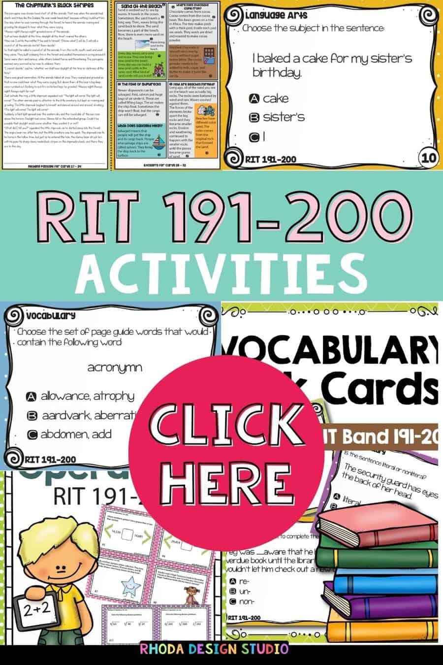 Math and reading activities for K-5 students at RIT 191-200