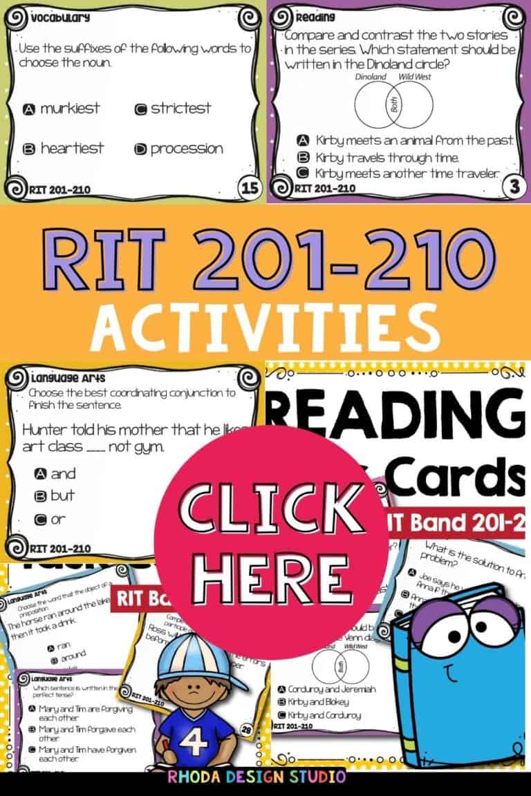 Math and reading activities for K-5 students at RIT 201-210